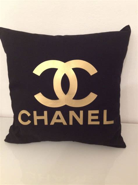 black chanel pillow